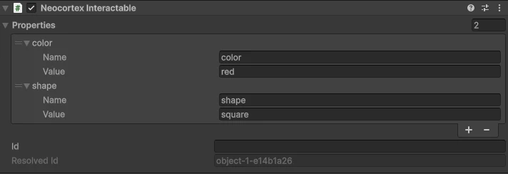 Neocortex Interactable component